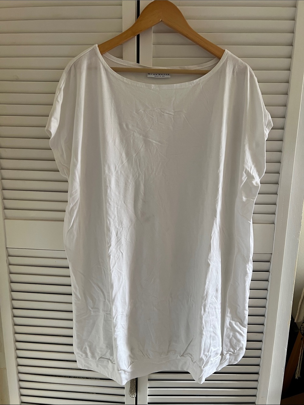 🍇Bryn Walker White Boatneck Short Sleeve Top/Tunic🍇